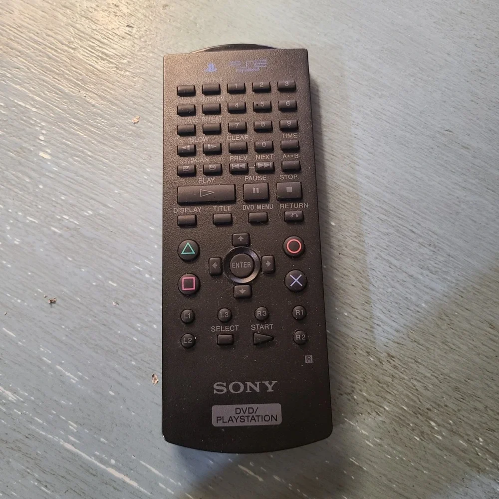 Sony PS2 DVD PlayStation‎ Remote Control Model SCPH-10150 Tested Black